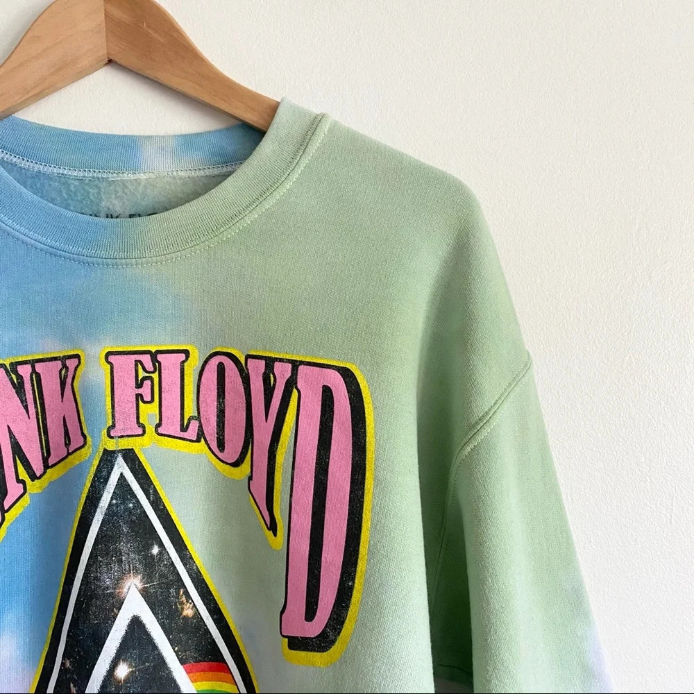 Pink Floyd Tie Dye Graphic Pullover Sweatshirt - Picture 3 of 8